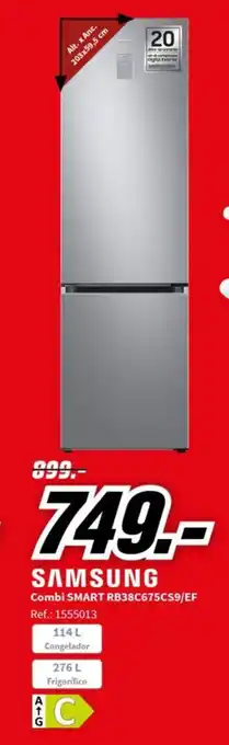 MediaMarkt Combi SMART RB38C675CS9/EF oferta