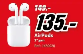 MediaMarkt AirPods 2ª gen oferta