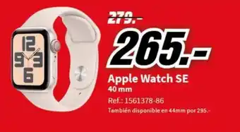 MediaMarkt Apple Watch SE 40 mm oferta