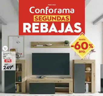 Conforama Compacto TV 260 cm LEO oferta