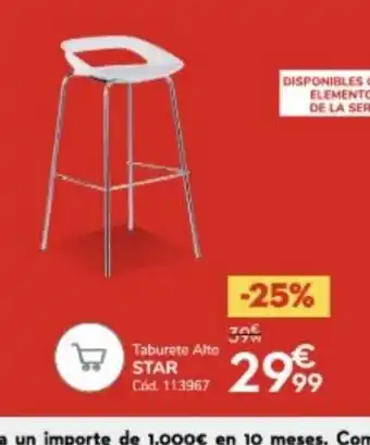 Conforama Taburete Alto STAR oferta
