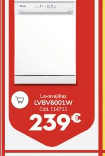 Conforama Lavavajillas LVBV6001W Cód. 114711 oferta