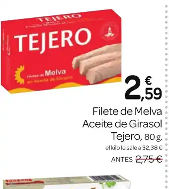Supermercados El Jamón Filete de Melva Aceite de Girasol oferta