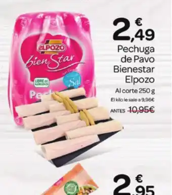 Supermercados El Jamón Pechuga de Pavo Bienestar Elpozo oferta