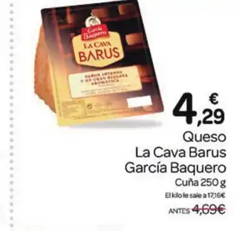 Supermercados El Jamón Queso La Cava Barus García Baquero oferta
