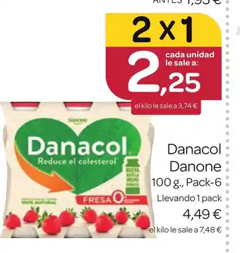 Supermercados El Jamón Danacol Danone oferta