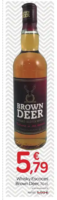 Supermercados El Jamón Whisky Escoces Brown Deer, 70 cl. oferta