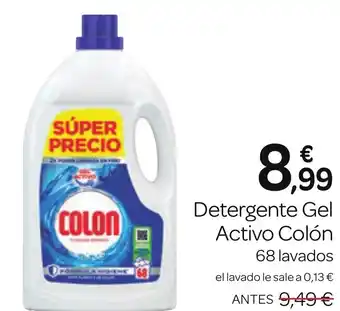 Supermercados El Jamón Detergente Gel Activo Colón oferta