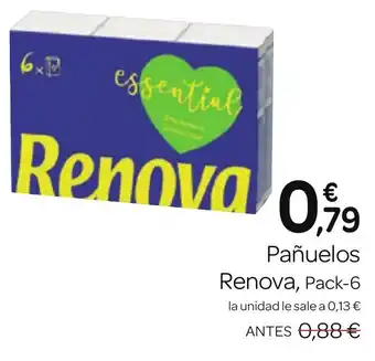 Supermercados El Jamón Pañuelos Renova, Pack-6 oferta