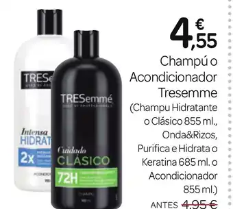 Supermercados El Jamón Champú o Acondicionador Tresemme oferta