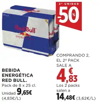 Hipercor BEBIDA ENERGÉTICA RED BULL. oferta