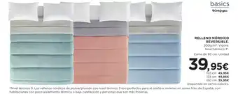 Hipercor RELLENO NÓRDICO REVERSIBLE oferta