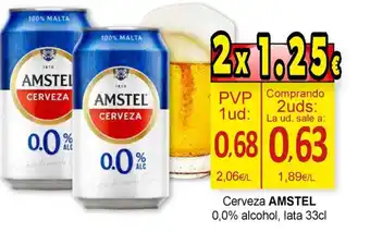 SPAR AMSTEL CERVEZA oferta