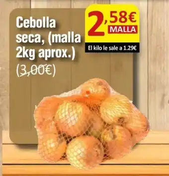 SPAR Cebolla seca, (malla 2kg aprox.) oferta