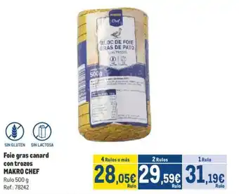 Makro Foie gras canard makro Chef oferta