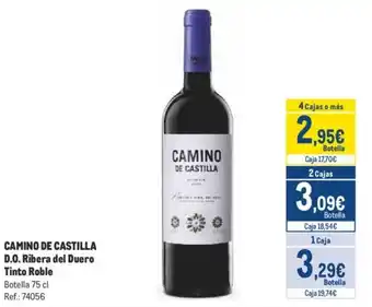 Makro CAMINO DE CASTILLA D.O. Ribera del Duero Tinto Roble oferta