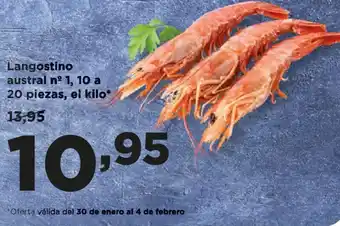 Alimerka Langostino austral nº 1, 10 a 20 piezas, el kilo oferta