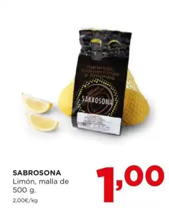 Alimerka SABROSONA Limón, malla de 500 g. oferta