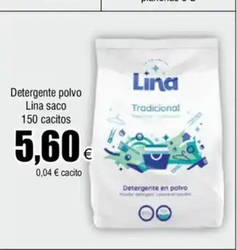 FROIZ Detergente polvo Lina saco 150 cacitos oferta