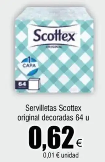 FROIZ Servilletas Scottex original decoradas 64 u oferta