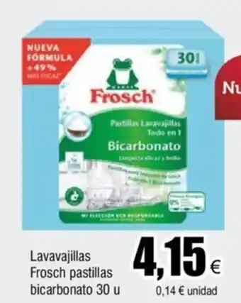FROIZ Lavavajillas Frosch pastillas bicarbonato 30 u oferta