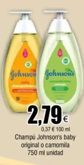FROIZ Champú Johnson's baby original o camomila oferta