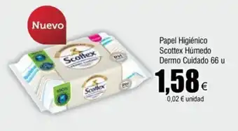 FROIZ Papel Higiénico Scottex Húmedo Dermo Cuidado 66 u oferta