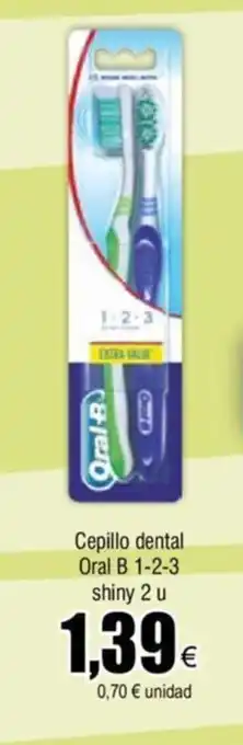 FROIZ Cepillo dental Oral B 1-2-3 shiny 2 u oferta