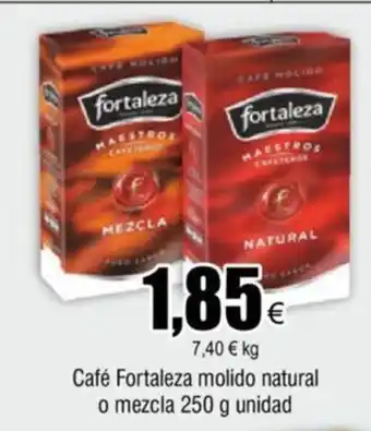 FROIZ Café Fortaleza molido natural o mezcla 250 g unidad oferta