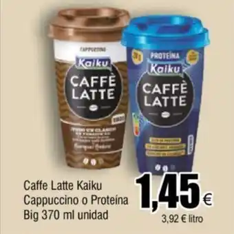 FROIZ Caffe Latte Kaiku Cappuccino o Proteína Big 370 ml unidad oferta