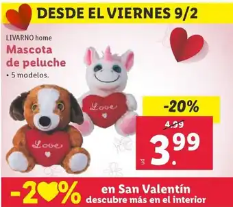 Lidl Mascota de peluche oferta