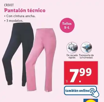 Lidl Pantalón técnico oferta