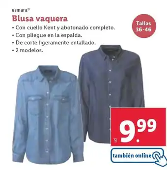 Lidl Blusa vaquera oferta