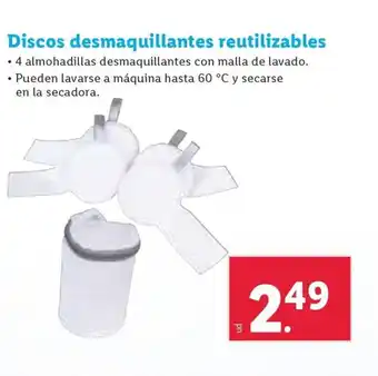 Lidl Discos desmaquillantes reutilizables oferta