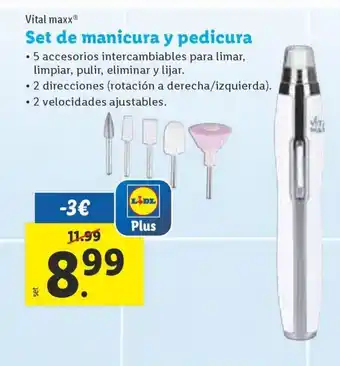 Lidl Set de manicura y pedicura oferta