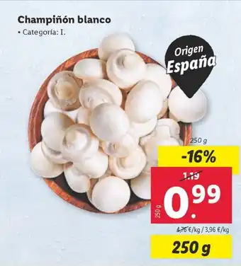 Lidl Champiñón blanco oferta
