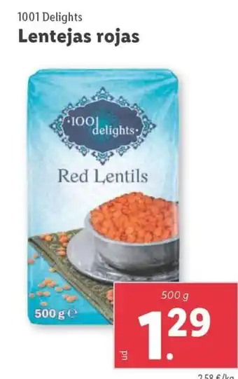 Lidl Lentejas rojas oferta