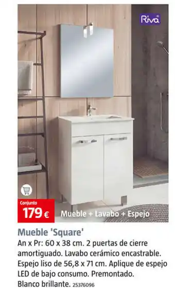 Bauhaus Mueble + Lavabo + Espejo oferta