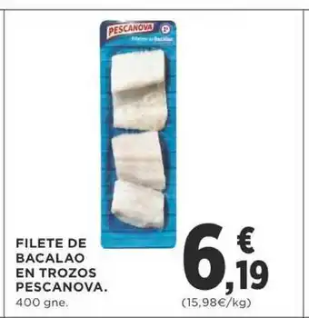 Supercor Filete De Bacalao En Trozos Pescanova 400gne oferta