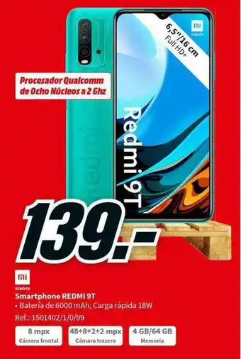 MediaMarkt Mi Xiaomi Smartphone Redmi 9t oferta