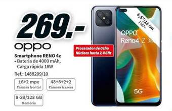 MediaMarkt Oppo Smartphone Reno 4z oferta