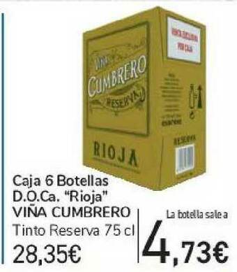 Carrefour Caja 6 Botellas D.o.ca. 75cl oferta