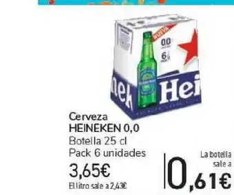 Carrefour Cerveza Heineken 0.0 25cl oferta
