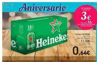 Carrefour Cerveza Heineken 33cl oferta