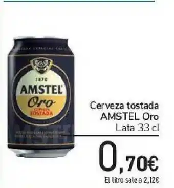 Carrefour Cerveza Tostada Amstel Oro 33cl oferta