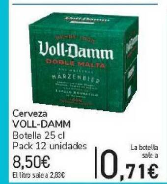 Carrefour Cerveza Voll-damm 25cl oferta