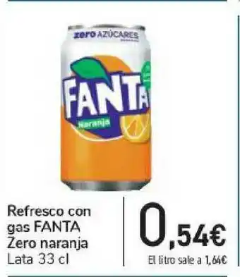Carrefour Refresco Con Gas Fanta Zero Naranja 33cl oferta