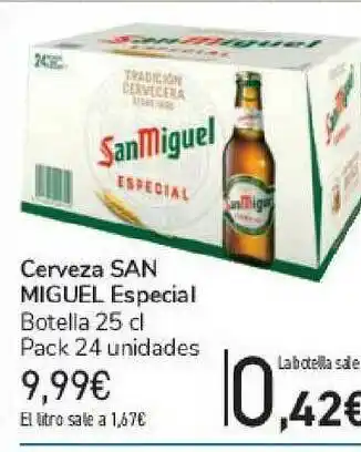 Carrefour Cervez San Miguel Especial 25cl oferta