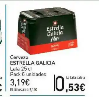Carrefour Cerveza Estrella Galicia 25cl oferta