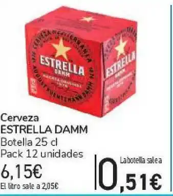 Carrefour Cerveza Estrella Damm 25cl oferta